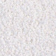 Miyuki rocailles Perlen 15/0 - White pearl ab 15-471